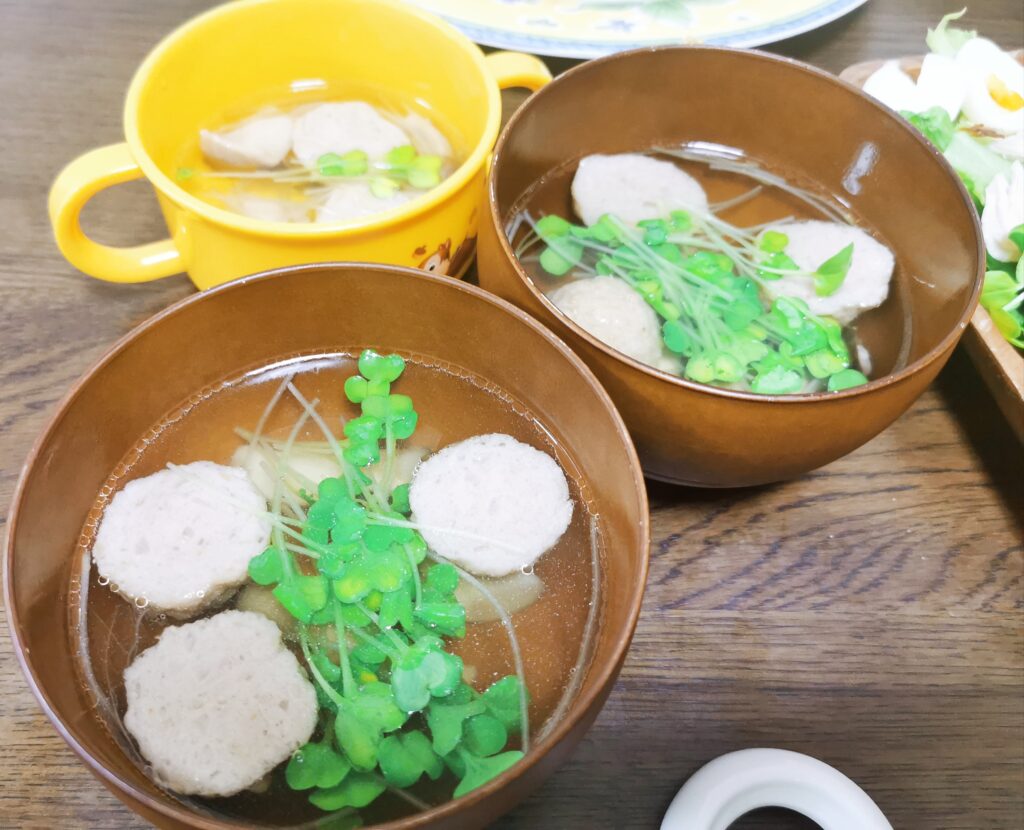 鶏団子とかいわれのおすまし