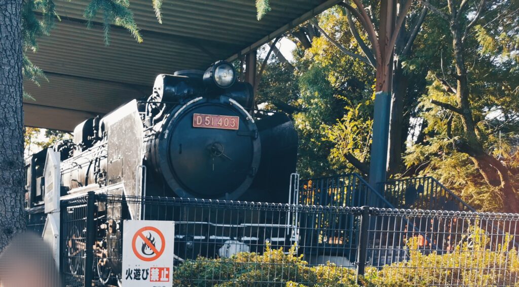 手原SL公園の蒸気機関車