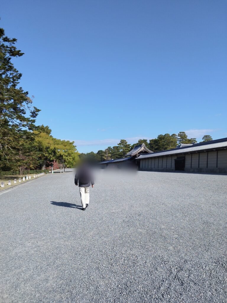 京都御苑の中の様子
