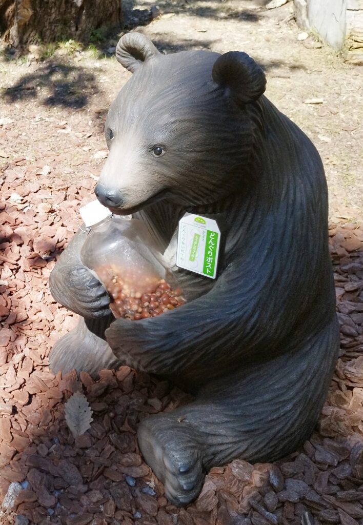 京都府立植物園どんぐりの森内のどんぐりポスト