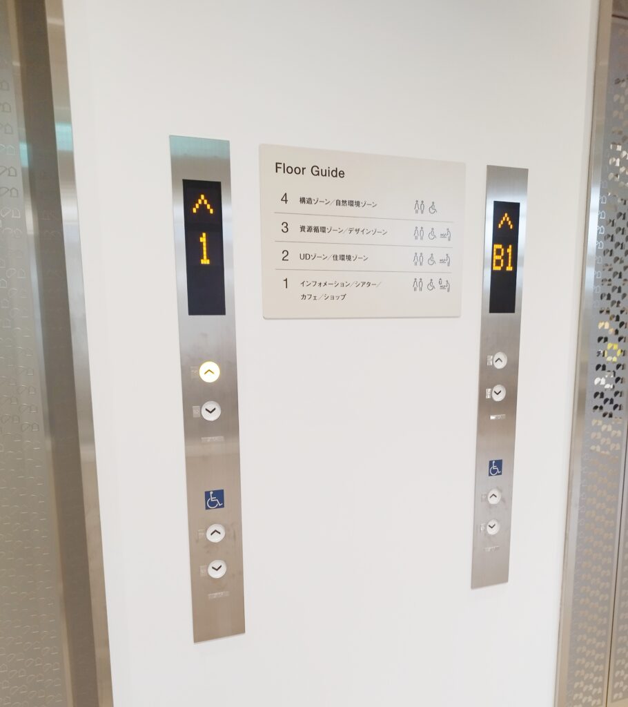 ジュノパークのエレベーター